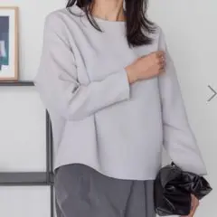 AMERICAN HOLIC イージーケアドルマンブラウス Mサイズ　グレー