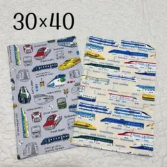 ランチョンマット 30×40 2枚セット　新幹線　電車　男の子用　男児　給食用