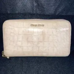 miu miu ミュウミュウ 長財布 ラウンドファスナー
