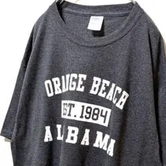 ポート&カンパニー アラバマオレンジビーチ1984 Tシャツグレー灰色L古着