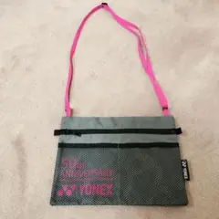 YONEX 50周年記念ショルダーバッグ グレー/ピンク