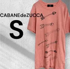 カバンドズッカ Tシャツ ティーシャツ 半袖 イラスト 矢 手書き ピンク S