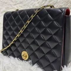 【美品】 プライベートレーベル キルティング ショルダーバッグ