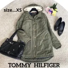 TOMMY HILFIGERトミーヒルフィガーミリタリ コート フードジャンパー