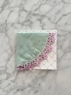 カフェタナカ＆近沢レース別注レースハンカチ 未使用】カフェタナカ 近沢レース レースハンカチ サークル