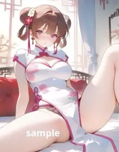 ※A4対応 AIイラスト 美女 L版サイズ 1点物 E82