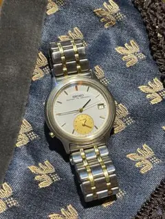 SEIKO クォーツ腕時計 5t32シルバー/ゴールド