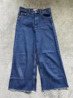 ZARA カットオフ ワイド デニム サイズ38