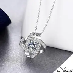 【新品】エレガントデザイン ネックレス シルバー アクサセリー レディース