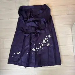 紫色 花柄刺繍 袴 Sサイズ