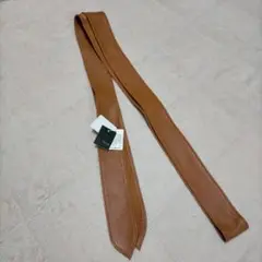 新品 東京スタイル 牛革レザー スリムデザインベルト ブラウン 8000円