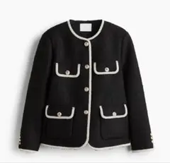 【新品タグ付】H&M 今季 ブークレジャケットLサイズ