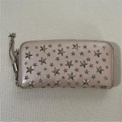 JIMMY CHOO 長財布 スタッズ ピンク