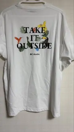 columbia コロンビア　鳥柄　tシャツ　半袖　Lサイズ