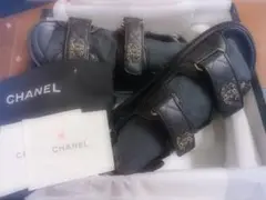 CHANEL キャビアスキンサンダル