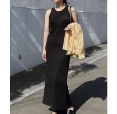 早い者勝ち❤️alma Design サーマルカップ付アメリカンスリーブワンピース