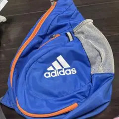 adidas ボールバッグ 青 オレンジ