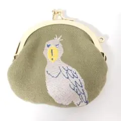 R104　シューベル刺繍がま口ポーチ