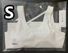 新品未開封【SUKALA】リブソリッドショートタンクトップ S サイズ