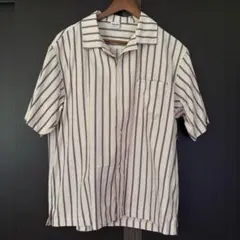 半袖ストライプシャツ tha cracks unisex