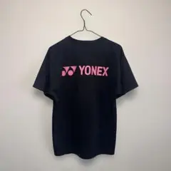 YONEX ブラックシャツ ピンクロゴ