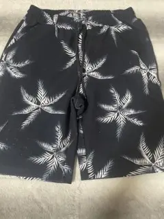 パームツリー柄 サーフパンツ 黒色
