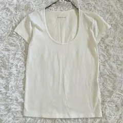 セオリー【サイズ M】オープンネック　半袖　カットソー　シャツ　Tシャツ