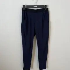 PLST プラステ　ネイビー　薄手　サイドジップ　パンツ①