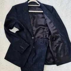 極美品✨リサウンドクロージング　セットアップスーツ迷彩柄本切羽アンコン黒