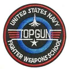 トップガン アイロンワッペン 映画 TOPGAN サバゲー 米空軍