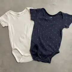 H&M ベビー肌着 半袖ロンパース/ボディスーツ 74 (6-9ヶ月) 2枚