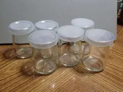 空き瓶　プリン　6個