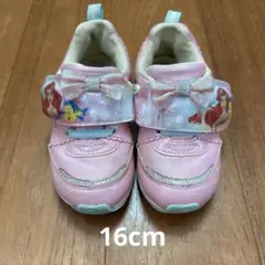 リトルマーメイド スニーカー 16cm ピンク