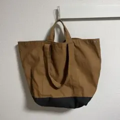 21ss ユニクロU トートバッグ　帆布　ブラウン