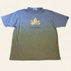 LOGOS ロゴス Tシャツ LL グラデーション アウトドア メイプルロゴ