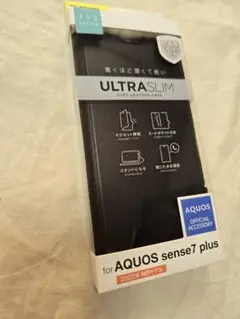 AQUOSsense7PLUS　ブラック　006 手帳型　スマホカバー