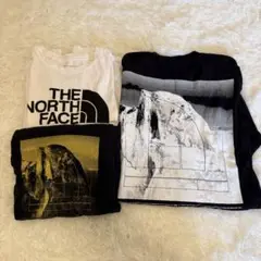 THE NORTH FACE グラフィックTシャツ 3点セット　ロンT 黒　白