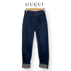 GUCCI グッチ デニムパンツ シェリーライン イタリア製 42 インディゴ