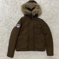 【美品】アークティックエクスプローラー　ダウンジャケット　ブラウン　ファー　L