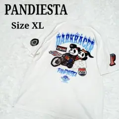 PANDIESTA パンディエスタ 刺繍 Tシャツ XL ホワイト 白 半袖