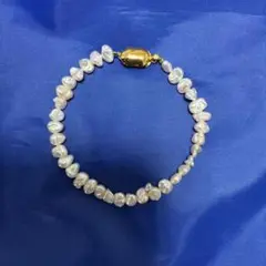 淡水パールブレスレット ゴールド留め具