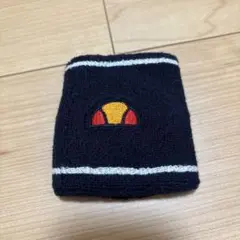 美品‼️エレッセ　リストバンド　テニス　バドミントン　ネイビー　ロゴ　赤　オレンジ