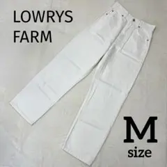 LOWRYS FARM CONEストレートパンツ M ホワイト デニム