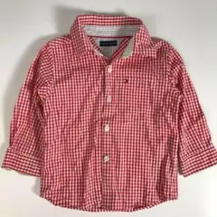 子供服 90㎝ トミーヒルフィガー シャツ ギンガムチェック F1A072