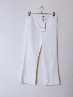 ZARA ホワイト フレアパンツ レディース メンズ