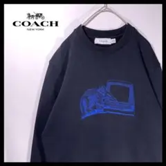 激レア COACH コーチ スウェット ハイブランド ブラック REXY 刺繍