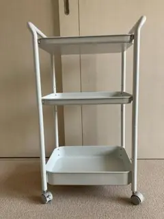 無印良品スチールパイプワゴンラックライトグレー
