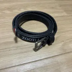 ロデオクラウン　黒いテキスト印刷　革ベルト