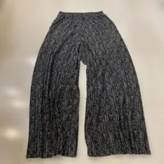 ブラック系 ワイドパンツ Mサイズ