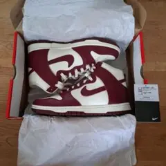 Nike Dunk High 白/赤 ハイカットスニーカー